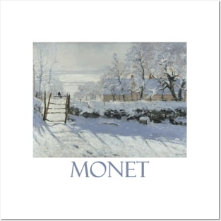 The Magpie by Claude Monet Posters and Art